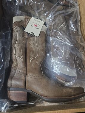 LAWLESS Brown Leather Boots - Western Style